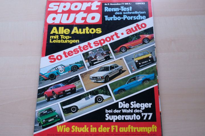 Deckblatt Sport Auto (11/1977)